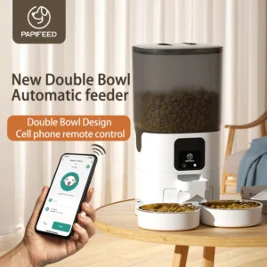 Cat double bowl smart automatic feeder