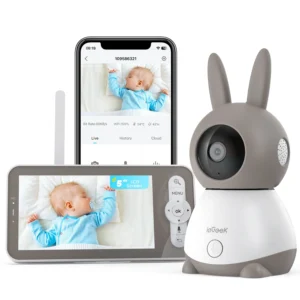 ieGeek 5" 2K/3MP Baby Surveillance Camera, 360°