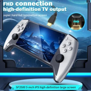 Multifunctional 5 Inch IPS HD Retro Handheld Game Console