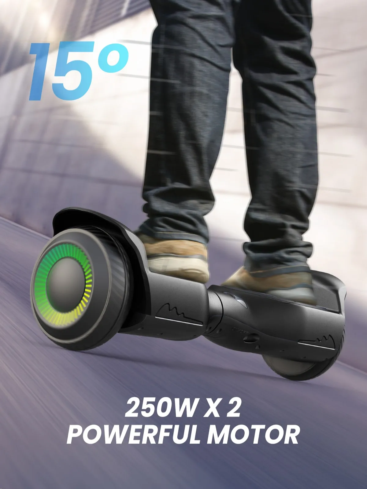 6.5''Self Balancing Hoverboard -All Terrain Hoverboard for Kids w/ LED Light&Bluetooth Speaker - Image 3