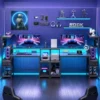 Computer Desk With Drawer, Office Desk With Printer Storage - Thumbnail Image 4