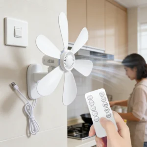 16.5-Inch Wall Mount Fan with Remote and Timer