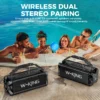 W-KING D8 Bluetooth Speaker, 50W RMS IPX6 Waterproof Loud Speakers Bluetooth Wireless - Thumbnail Image 7