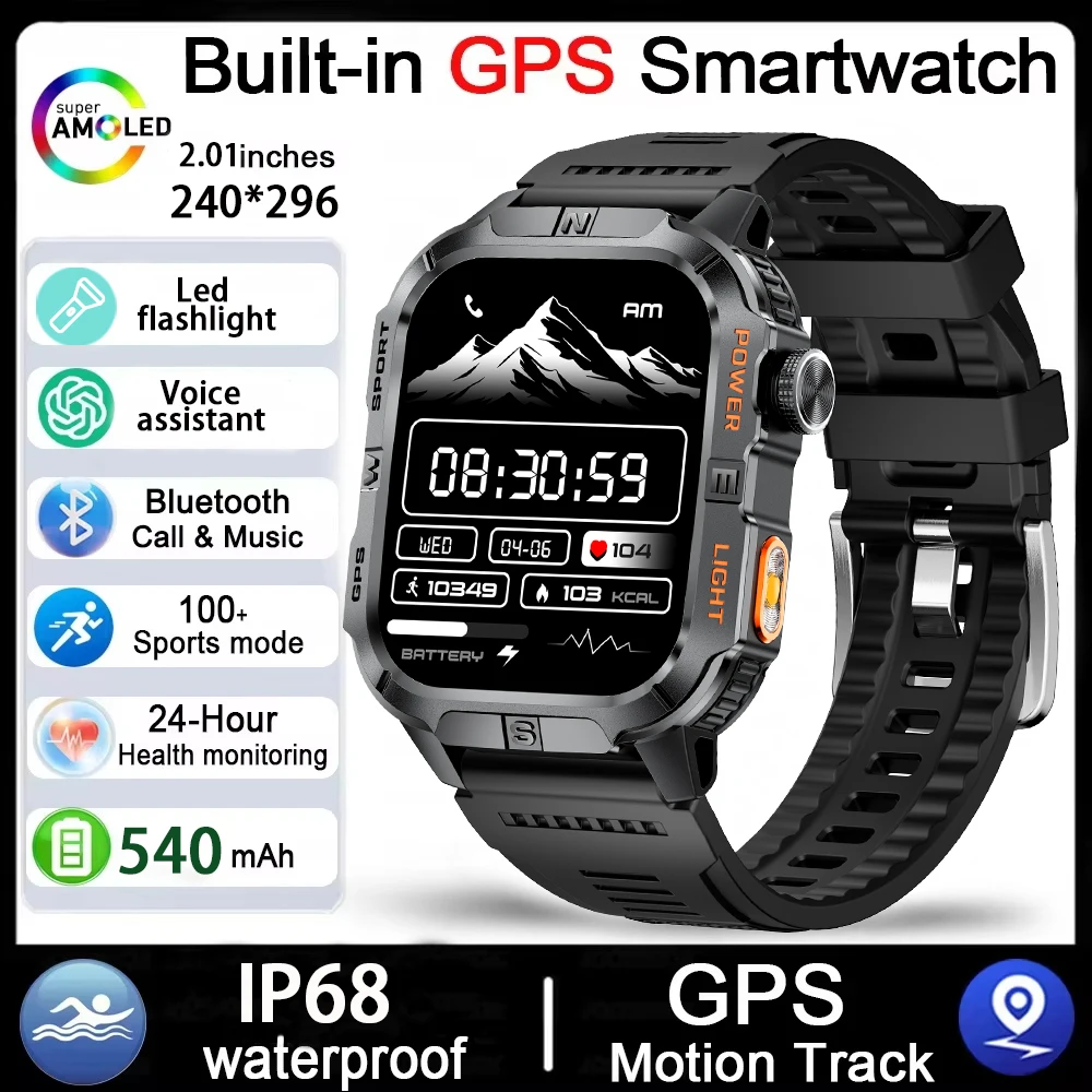 2026 New Outdoor Military Men's Smartwatch - Image 15