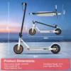 2026 New 36V 7.8AH Electric Scooter  8.5inch Solid Tire Up to 19MPH Max Speed - Thumbnail Image 3