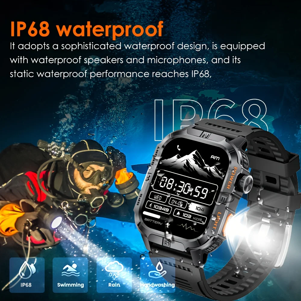 2026 New Outdoor Military Men's Smartwatch - Image 6