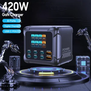 Ubigbuy 420W GaN Charger PPS PD3.1 140W USB Type C charger