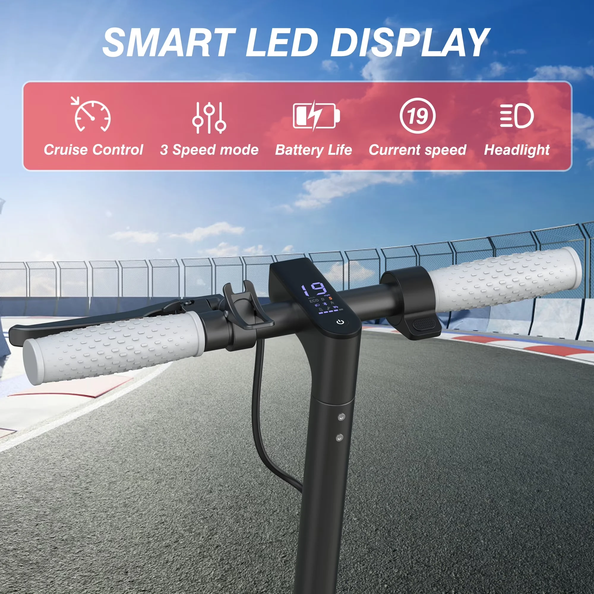 2026 New 36V 7.8AH Electric Scooter  8.5inch Solid Tire Up to 19MPH Max Speed - Image 6