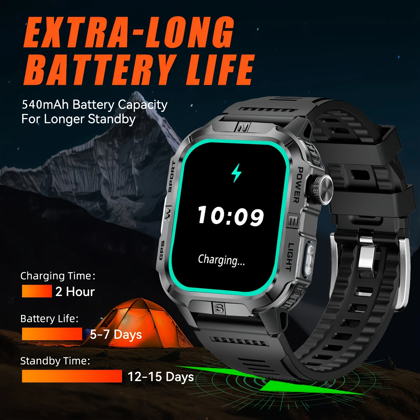 2026 New Outdoor Military Men's Smartwatch - Image 5