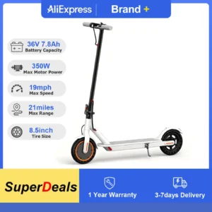 2026 New 36V 7.8AH Electric Scooter  8.5inch Solid Tire Up to 19MPH Max Speed