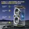 W-KING T11 100W RMS Bluetooth Speakers, IPX6 Waterproof, BT 5.3 Portable Party Boombox - Thumbnail Image 7