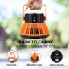 USB Portable Rechargeable Adjustable Speed Lantern Camping Fan - Thumbnail Image 2