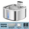 3.5L/118oz Stainless Steel Wireless Smart  Indoor Cats & Dogs Water Bowl Dispenser - Thumbnail Image 9