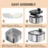 3.5L/118oz Stainless Steel Wireless Smart  Indoor Cats & Dogs Water Bowl Dispenser - Thumbnail Image 6