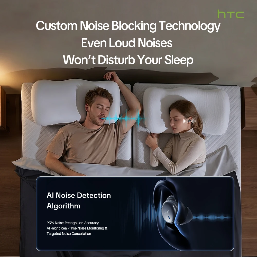 HTC NE92 Wireless Bluetooth 6.0 Sleep Earbuds - Image 4